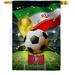 28 x 40 in. World Cup Iran Sports Soccer Double-Sided Vertical Decoration Banner House & Garden Flag - Yard Gift