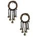 2PC Witch Protection Bell Witch Bell Protection Door Handle Pendant Rattan Wind Chime Witch Pray Crystal Wind Chime Family Room Decoration Home Decoration Windchimes Outdoors Ornaments For Home