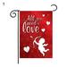 Up to 60% off! MIARHB Valentines Day Decor Valentine s Day Garden Flag 12 X 18 Inches Double Sided Love Dwarf Outdoor Vertical Farmhouse- Rural Festival Garden Decoration Wall Decor