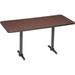 Interion Bar Height Breakroom Table Mahogany - 72 x 30 in.