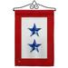 13 x 18.5 in. 2 Blue Stars Garden Flag Set for Armed Forces Military Service Double-Sided Decorative Vertical Flags & House Decoration Banner Yard Gift