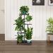 Plant Stand Metal 4 Tier 5 Potted Multiple Flower Pot Holder Shelf