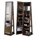Full Length Mirror 360° Swivel Jewelry Cabinet For Living Room Or Bedroom
