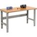 Adjustable Height Workbench with C-Channel Leg - Gray - 60 x 30 in.