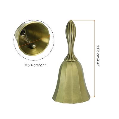 Hand Bell, 1pcs Dinner Bell Call Bell Vintage Metal for Dinner Service