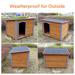 Wooden Dog Kennel - Spacious & Weatherproof Indoor/Outdoor Dog House for Large Dogs