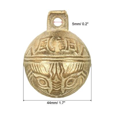 1Pcs Vintage Copper Bells, Mini Craft Jingle Bells Metal Hanging Bells