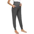 Leodye Clearance Women s Solid Color Pants Stretchy Comfortable Lounge Pants Dark Gray XXL(XXL)