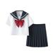 Uuszgmr Child Outfits Set Girl Outfit Kawaii Girl High School Skirt Outfit Sailors Suit Japanese Student Suit casual Vacation