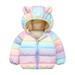 Kids Boy Girl OutWear Coat Winter Warm Hooded Puffer Lightweight Water-Resistant Packable Puffer Jacket Coat