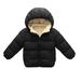 ZMHEGW Coats for Toddlers Kids Child Baby Boys Girls Solid Winter Hooded Thick Warm Outerwear Clothes Outfits Jackets for Children