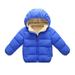 ZMHEGW Toddler Coats Kids Child Baby Boys Girls Solid Winter Hooded Thick Warm Outerwear Clothes Outfits Jackets for Children