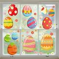 Hot Sales! MIARHB Easter Basket Stuffers Easter Window Clings Easter Eggs Window Stickers Reusable Spring Easter Window Stickers Spring Decor