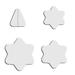 TUWABEII Mother s Day Tree Decorations Star Template Ruler Set 4 Pieces Template Free Bell Delivery