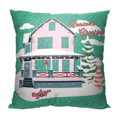 Wb A Christmas Story Seasons Greetings Printed Throw Pillow by The Northwest in O