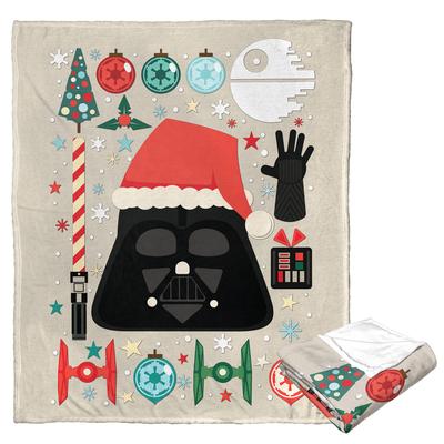Star Wars Vader Xmas Silk Touch Throw Blanket by T...