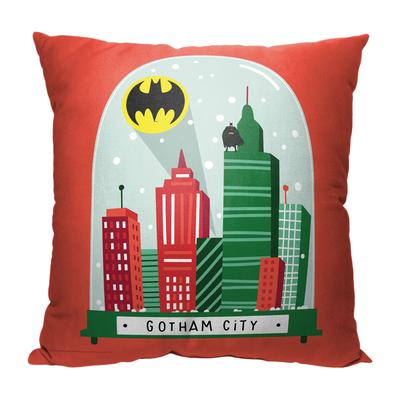 Wb Dc Justice League Gotham Globe Printed Throw Pillow by The Northwest in O