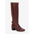 Women's Max Wide Calf Boot by Ros Hommerson in Tobacco Leather Suede (Size 8 1/2 M)