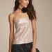 Lucky Brand Sequin Tube Top - Women's Clothing Tops Tees Shirts in Blush, Size XL