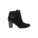 Cole Haan Ankle Boots: Black Print Shoes - Women's Size 7 - Almond Toe