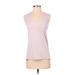 Athleta Active Tank Top: Pink Solid Activewear - Women's Size Small