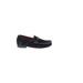 Cole Haan Flats: Slip On Chunky Heel Casual Black Print Shoes - Women's Size 7 - Almond Toe