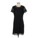 Isaac Mizrahi LIVE! Casual Dress - Shift: Black Dresses - Women's Size Small