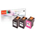 Peach H300 Spar Pack Plus Druckköpfe (2xBK, C) ersetzt HP No. 300, SD518AE für z.B. HP DeskJet D 1600, HP DeskJet D 1658, HP DeskJet D 1660, HP DeskJet D 1663, HP DeskJet D 2530, HP DeskJet D 2545