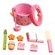 Vaguelly 1 Set Cutting Play Kitchen for Toddlers 1-3 Kids Play Kitchen Dollhouse Kitchen Accessories Play Kitchen Accessories Simulated Cooking Toys Kids Kitchen Wooden Pot Child Vegetable