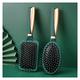 Green Air Cushion Massage Comb Set of 2 - Detangle Women's Hair, Smoothing Detangling Hairbrush Improves Texture - Fashion Brushes
