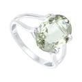 Silver N Rock Green Amethyst Gemstone Band Ring 925 Sterling Silver Band Ring Men & Women Band Ring All Size Handmade Jewelry ERG-1158A_ (Z 3)