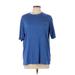 Columbia Active T-Shirt: Blue Activewear - Women's Size Large