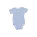 Just One Year by Carter's Short Sleeve Onesie: Blue Bottoms - Kids Boy's Size Small