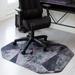 Anji Mountain Cracked Ice Octagon Non-skid Gaming Chair Mat in Gray/Black | 0.25 H x 48 W x 36 D in | Wayfair AMB9101