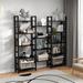 17 Stories Pawling 59.4" H x 62.2" W Iron Etagere Bookcase in Black | 59.4 H x 62.2 W x 9.4 D in | Wayfair D70035F402E44CDB807B247D542BC306