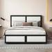 Everly Quinn Wehle Platform Storage Bed Wood & /Upholstered/Velvet in White/Black | 47 H x 63 W x 85 D in | Wayfair