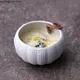 Assiette en céramique blanche en forme d'oursin bol à dessert restaurant quePlate fruits