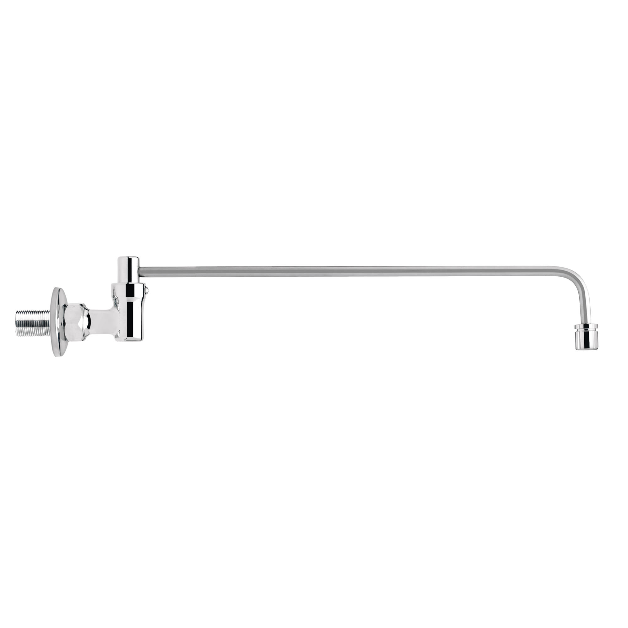Krowne 13-225L Splash Mount Wok Faucet w/ 17" Swing Nozzle, Automatic On, Silver Series