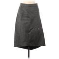 Katherine Kelly Collection Formal A-Line Skirt Knee Length: Gray Bottoms - Women's Size 6