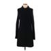 Treasure & Bond Casual Dress - Sweater Dress: Black Dresses - Women's Size Small