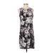 Gap Casual Dress - Shift: Black Floral Dresses - Women's Size Small