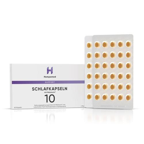 Hempamed Schlafkapseln mit Melatonin 1 mg 60 St Kapseln
