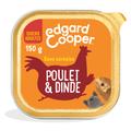 Lot Edgard & Cooper Adult sans céréales 22 x 150 g pour chien - poulet, dinde