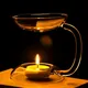 Glass Candle Holder Home Decoration Aroma Candle Holder Transparent Tabletop Ornament 2-in-1 Aroma