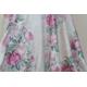 "Pair Vintage Dorma Floral Curtains. Pink Green. Long. Heavy Floor Length Drapes. Lined. 3\" Tape Heading. Pencil Pleat. D87in W64in. C 1990s."