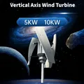 Factory 5000W 10000W Wind Turbine Generator 3 Blades Alternator Three-Phase Vertical Axis Windmill