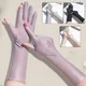 Neue Frauen handschuhe dünne mittellange Baumwolle Sonnenschutz Fahr handschuhe Sommer finger lose