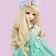 New 1/3 1/4 1/6 1/8 Bjd SD Wig Blonde Wavy Hair High Temperature Wire BJD Wig Bangs long curly hair