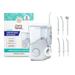 GuruNanda Countertop Dental Water Flosser - Oral Irrigator - 600ml Tank & 10 Pressure Levels - White