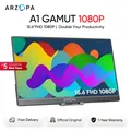 Arzopa 15.6 ''tragbarer monitor fhd 1080p ips für mac laptop pc schalter xbox ps4/5 xbox externer